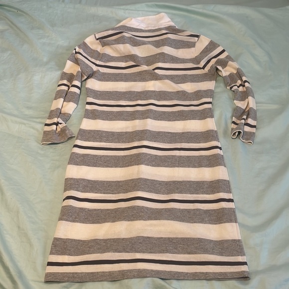 JAMES PERSE dress in striped cotton rugby style.  Soft collar in Sz 1 - Picture 6 of 6